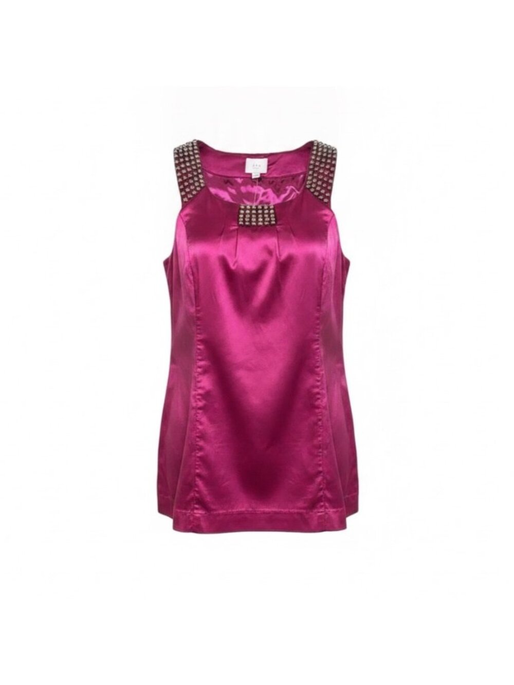 Eci New York Womens Raspberry Sleeveless Embellished Tank Dress Size 8